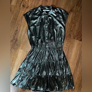 Rebecca Minkoff Metallic silver Sleeveless Dress